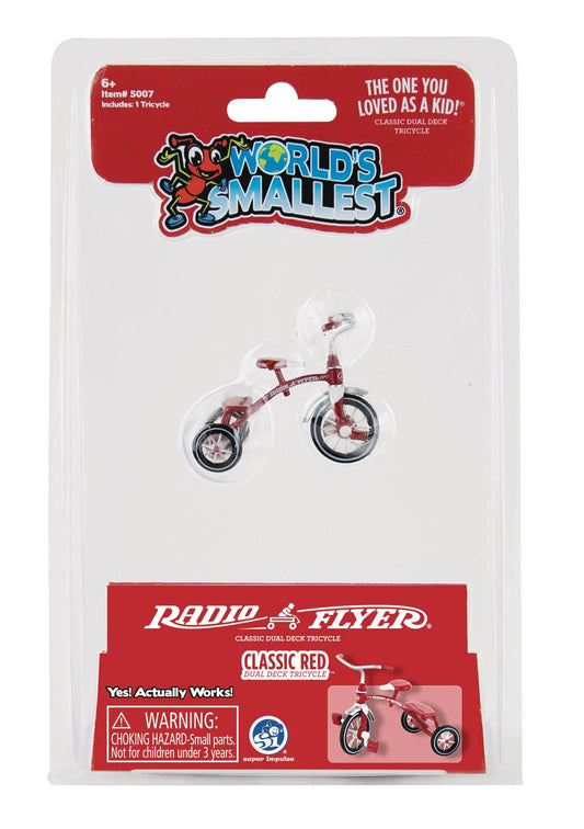 WORLDS SMALLEST RADIO FLYER CLASSIC RED TRICYCLE TOY (NET) (