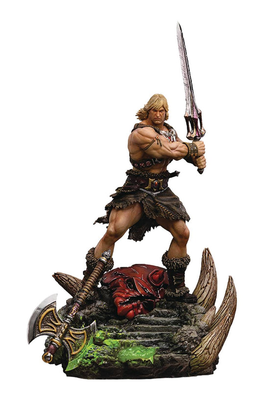 MOTU HE-MAN UNLEASHED 1/10 SCALE STATUE (NET) (C: 1-1-2)