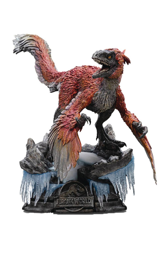 JURASSIC WORLD DOMINION PYRORAPTOR 1/10 SCALE STATUE (NET) (