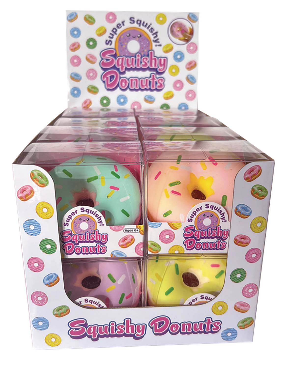 ZORBITZ SQUISHY DONUTS 16 CT DISPLAY (NET) (C: 1-1-2)