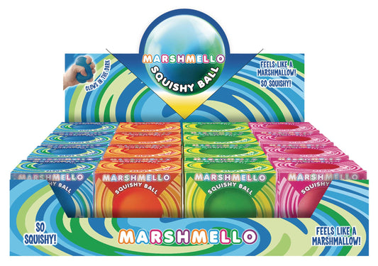 ZORBITZ MARSHMELLO GLOW IN THE DARK BALLS 16 CT DISPLAY (NET