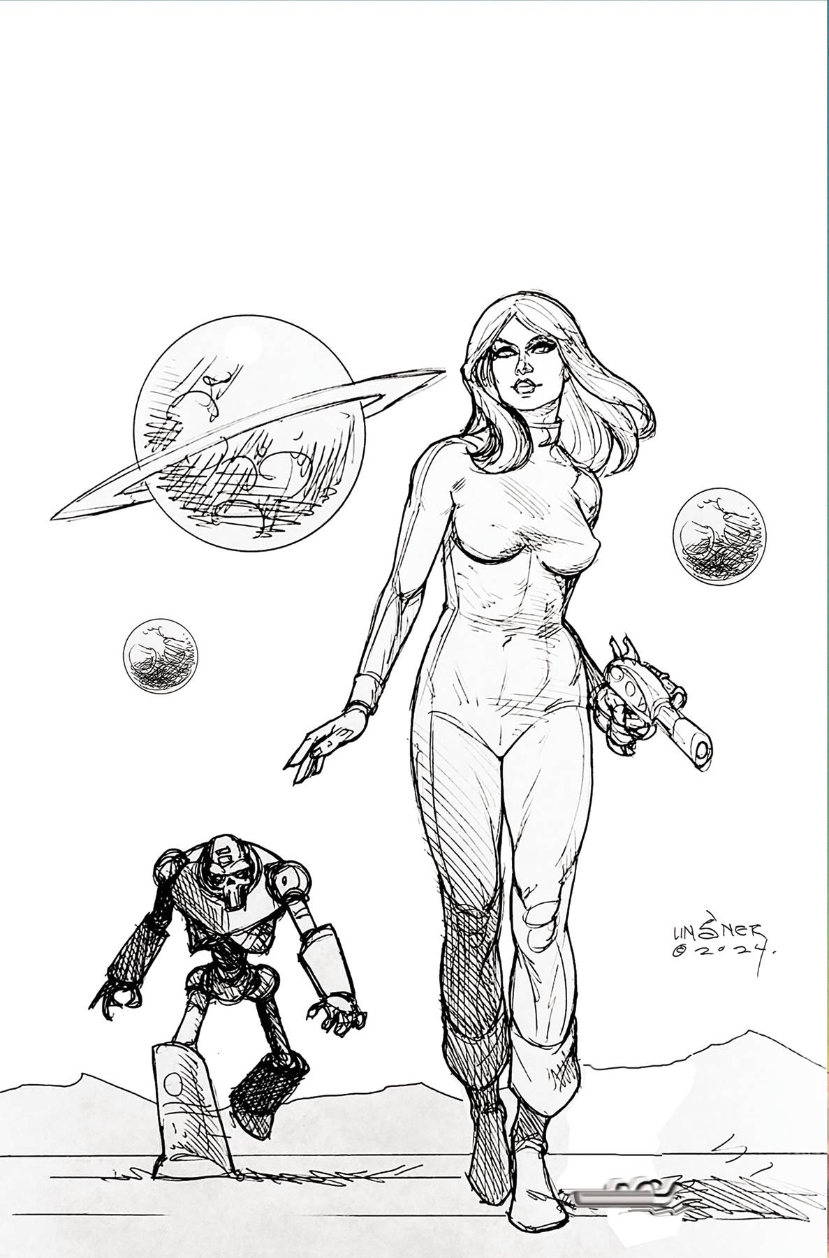 BARBARELLA #4 CVR K 15 COPY INCV LINSNER LINE ART VIRGIN (C: