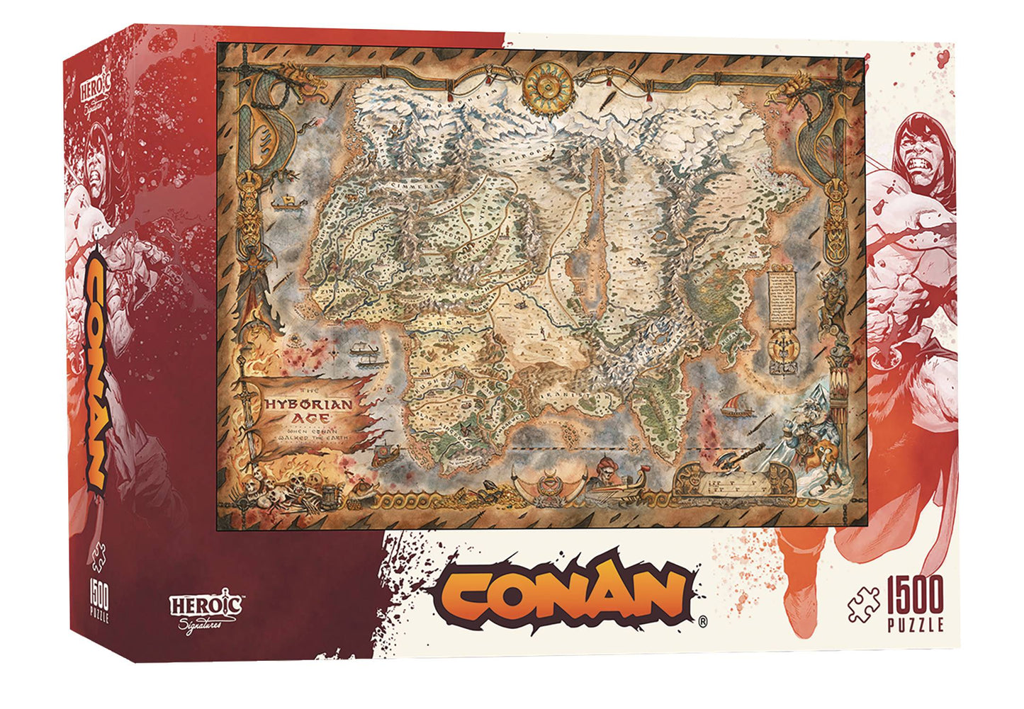 CONAN HYBORIAN AGE MAP PUZZLE (NET) (C: 1-1-2)