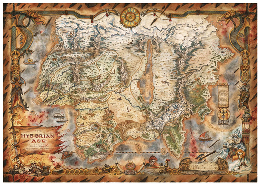 CONAN HYBORIAN AGE MAP POSTER (NET)