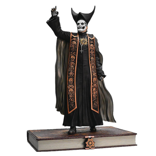 GHOST PAPA EMERITUS IV BLACK ROBES ROCK ICONZ STATUE (NET) (