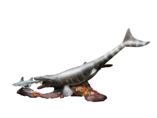 WONDERS OF WILD MOSASAURUS 42CM POLYRESIN STATUE DLX VER (NE