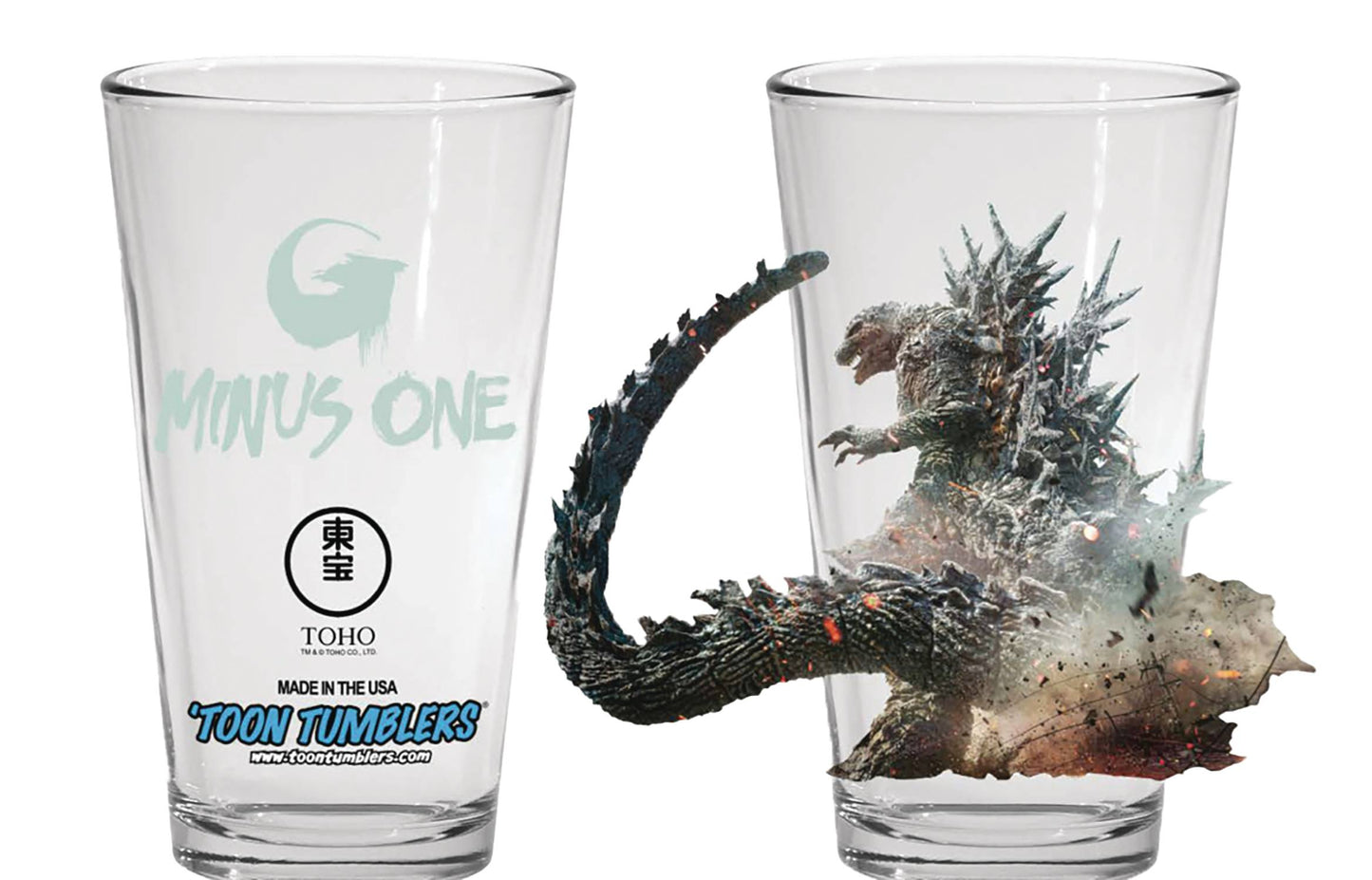 TOON TUMBLERS GODZILLA MINUS ONE PINT GLASS (C: 1-1-2)