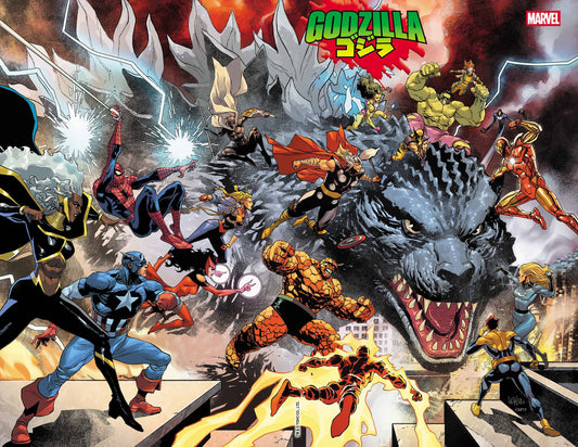 GODZILLA VS THE MARVEL UNIVERSE POSTER