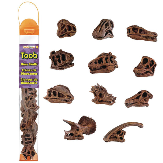 SAFARI DINOSAUR SKULLS TOY FIG TOOB (NET) (C: 1-1-2)