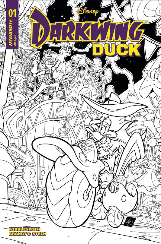 DARKWING DUCK #1 CVR M 10 COPY INCV CANGIALOSI LINE ART (C: