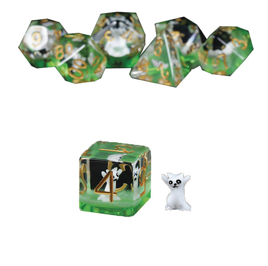 RESIN DICE RAVE KITTY 7PC DICE SET (NET) (C: 1-1-2)