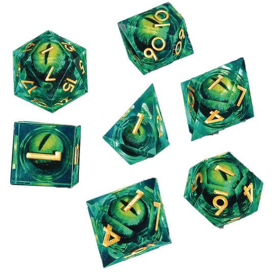 SHARP EDGE DICE DRAGON EYE SPECIMEN 7PC SET (NET) (C: 1-1-2)