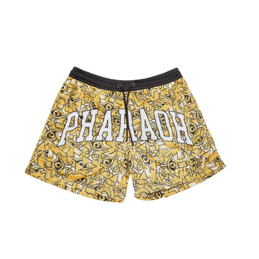 YU GI OH PHARAOH SZ S MESH SHORTS (NET) (C: 1-1-2)