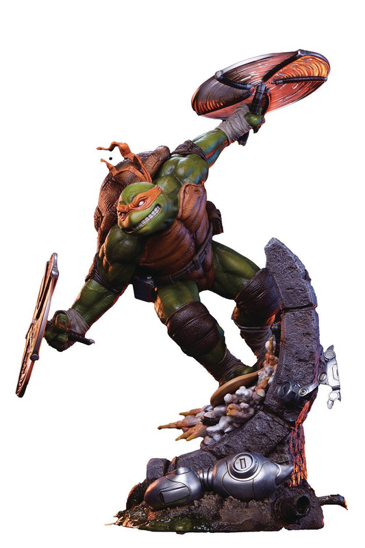 TMNT LEGENDS MICHELANGELO 1:3 SCALE STATUE (NET) (C: 1-1-3)