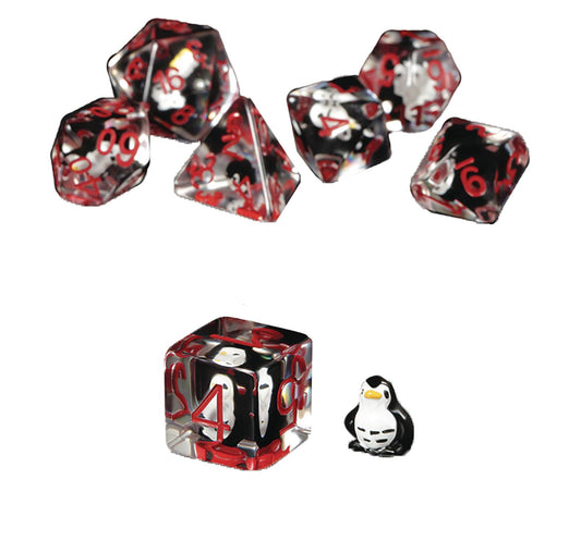 RESIN DICE PENGUIN 7PC SET (NET) (C: 1-1-2)