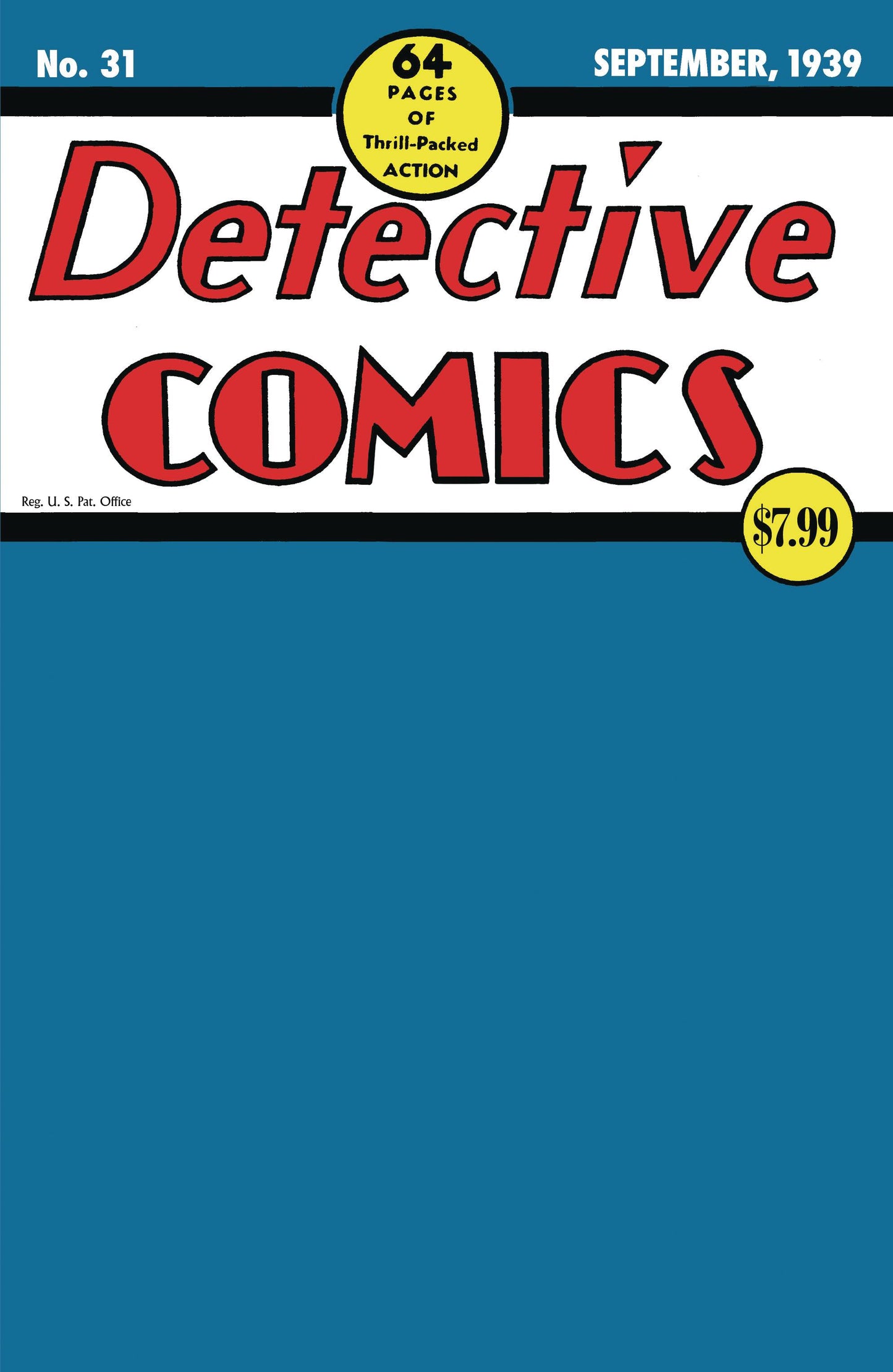 DETECTIVE COMICS #31 FACSIMILE EDITION CVR C BLANK CSV