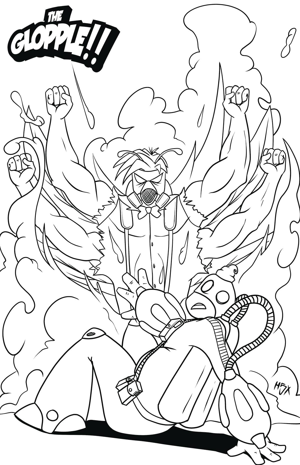 GLOPPLE #2 CVR C MATT CHAMBERS COLORING BOOK