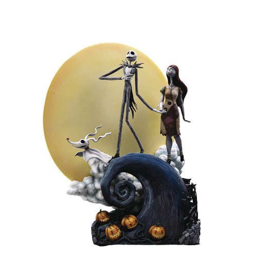 NIGHTMARE BEFORE CHRISTMAS JACK & SALLY 1/10 SCALE STATUE (N