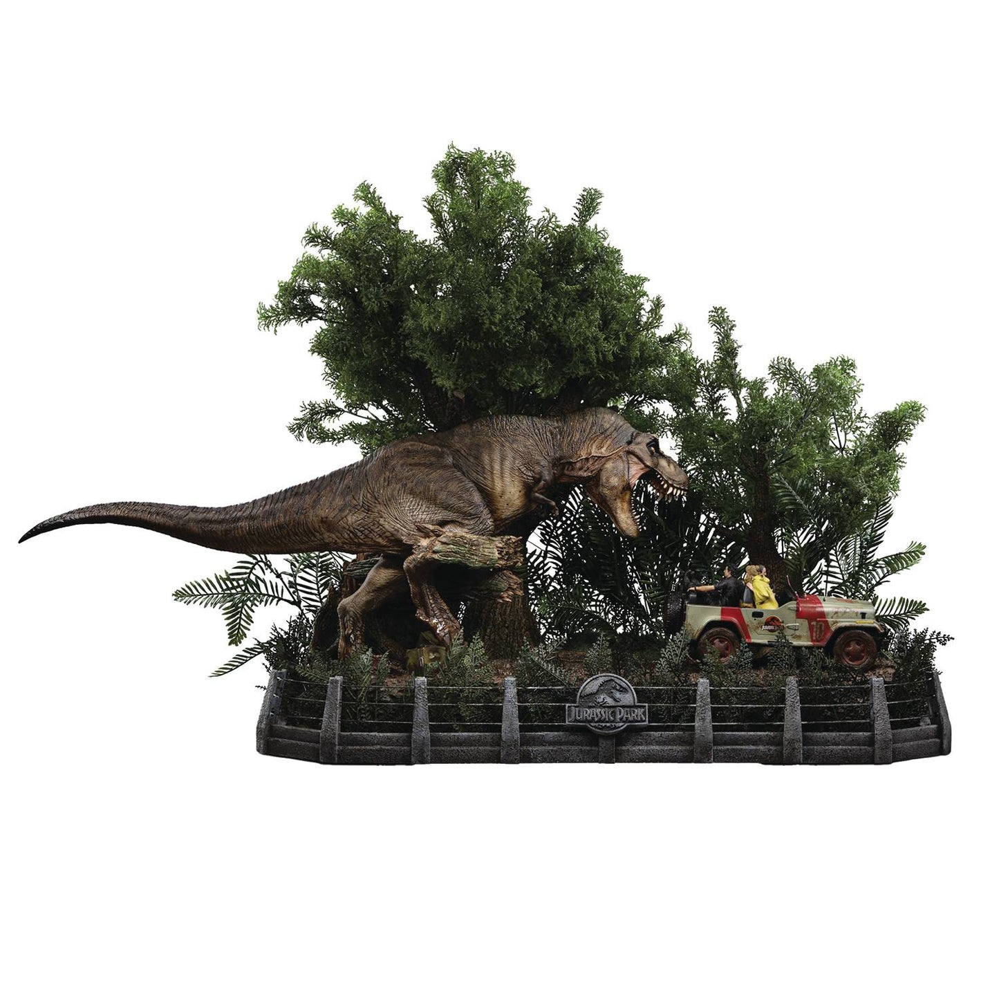 JURASSIC PARK T-REX CHASE 1/20 SCALE STATUE (NET) (C: 1-1-2)