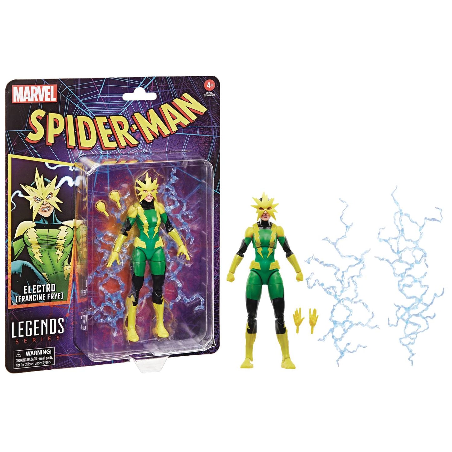 SPIDER-MAN LEGENDS RETRO FRANCINE FRYE ELECTRO 6IN AF (NET)