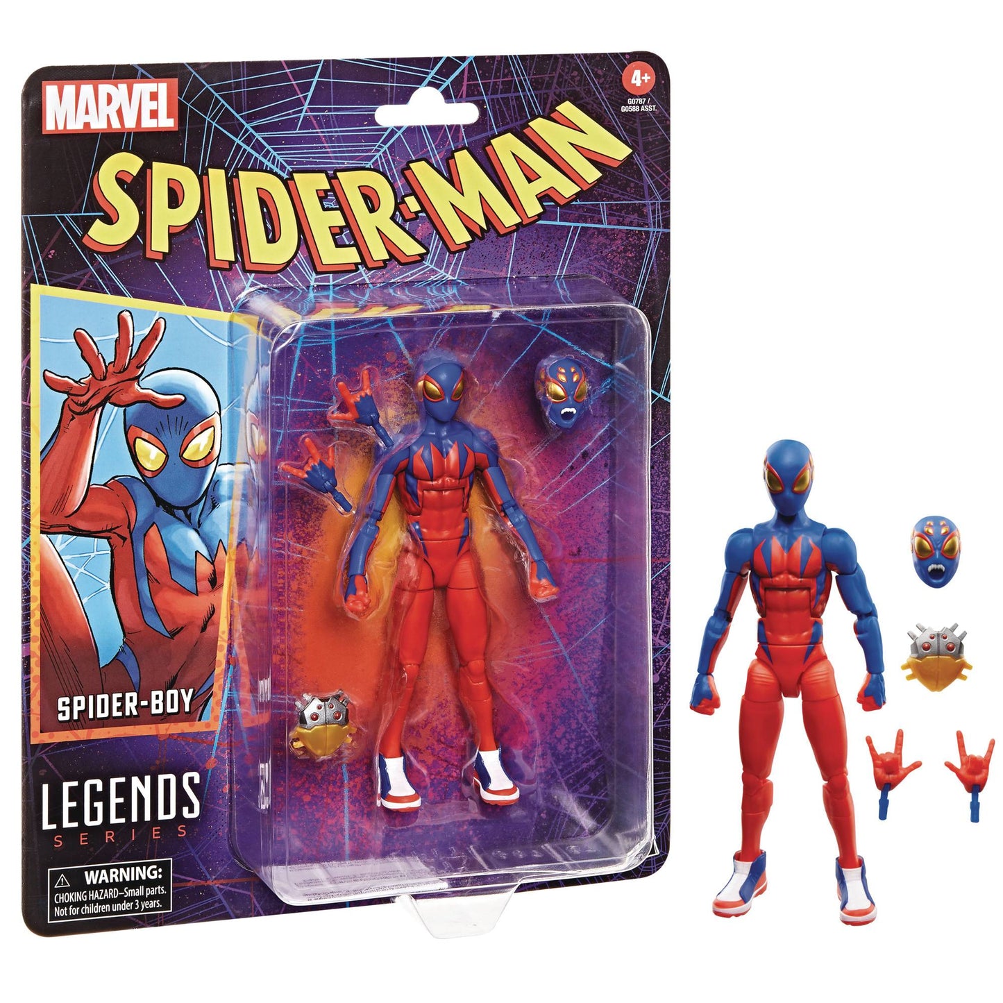 SPIDER-MAN LEGENDS RETRO SPIDER-BOY 6IN AF (NET) (C: 1-1-2)