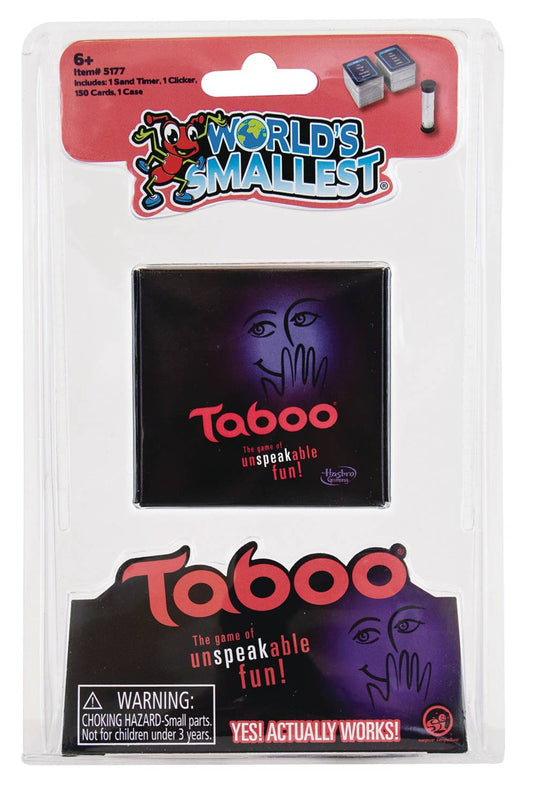 WORLDS SMALLEST TABOO CARD GAME (NET) (C: 1-1-2)