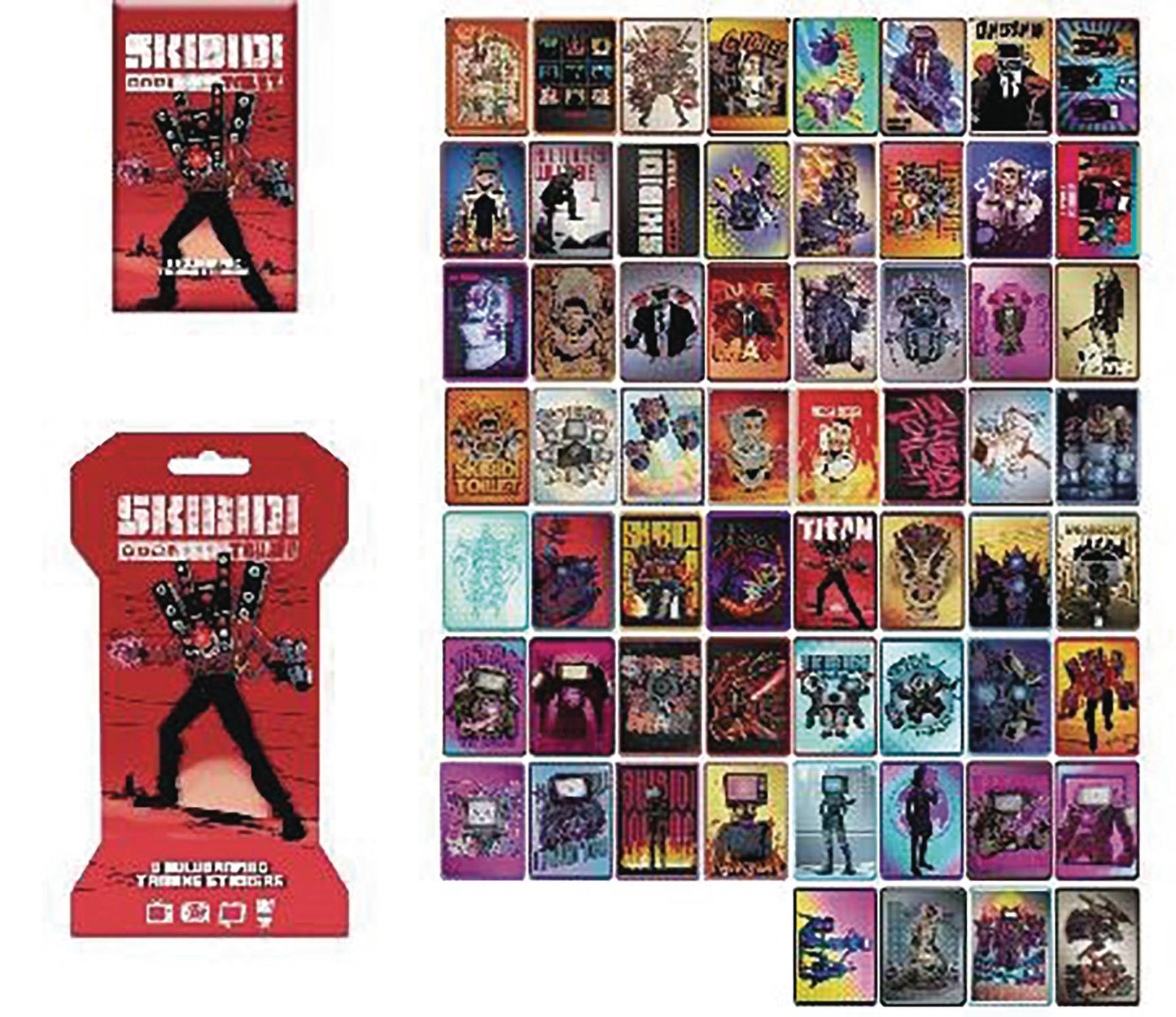 SKIBIDI HOLOGRAPHIC TRADING STICKERS 24PC BMB DS (NET) (C: 1