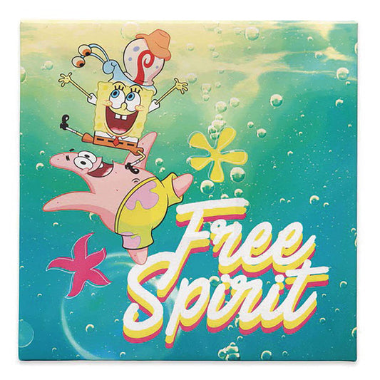 SPONGEBOB SQUAREPANTS FREE SPIRIT 12IN CANVAS WALL DECOR (NE