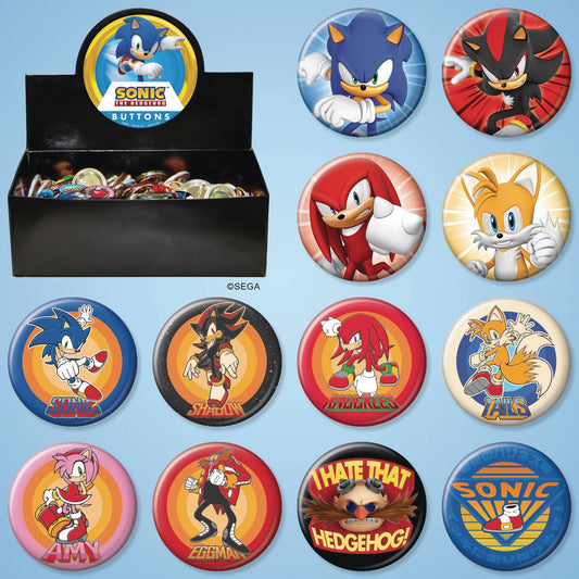 SONIC THE HEDGEHOG 144 PC BUTTON WV2 ASST (NET) (C: 1-1-2)