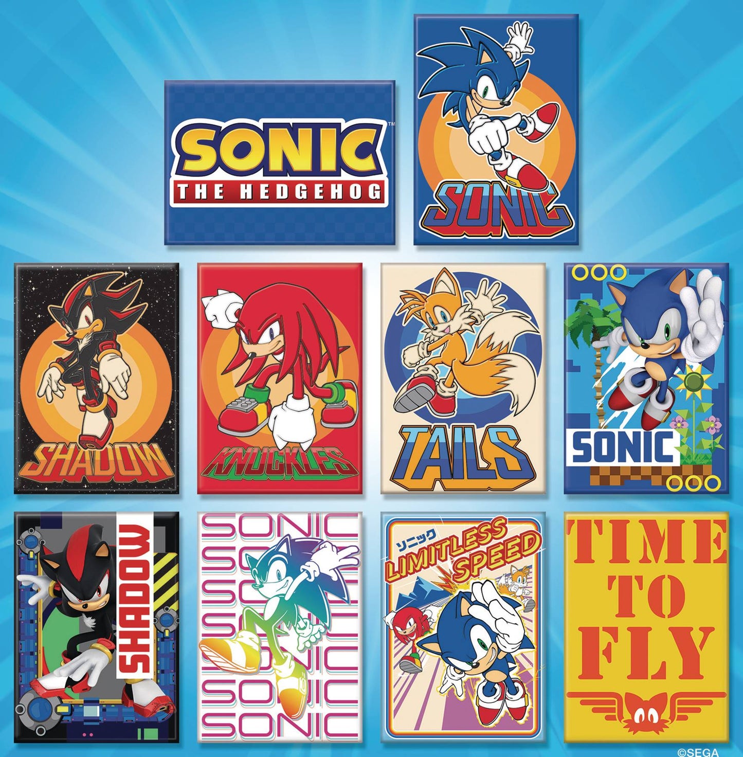 SONIC THE HEDGEHOG 36PC MAGNET ASST (NET) (C: 1-1-2)