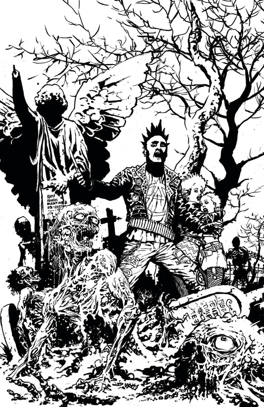 RETURN OF THE LIVING DEAD #4 CVR E B&W MARTINEZ LTD ED (O/A)