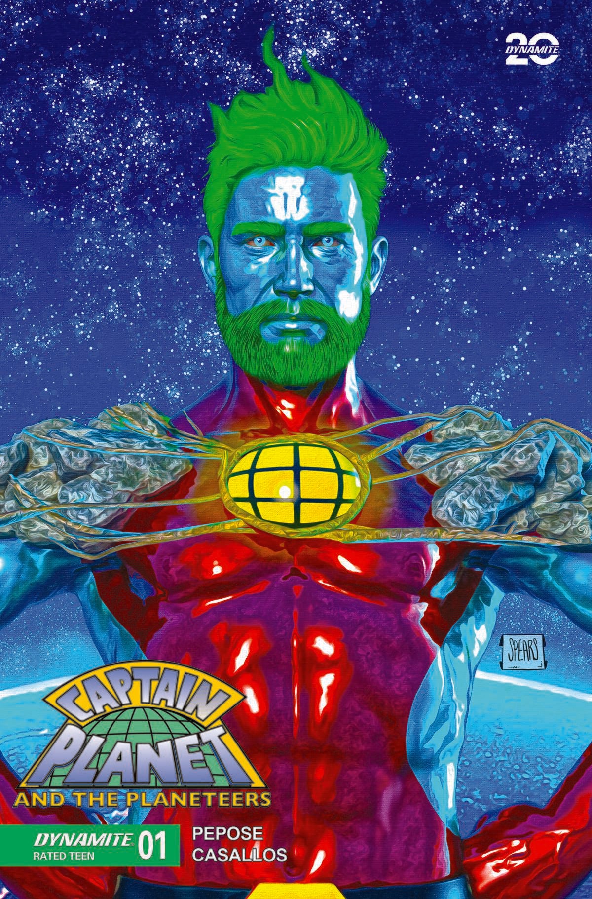 CAPTAIN PLANET #1 CVR K 10 COPY INCV SPEARS FOIL (C: 1-1-2)