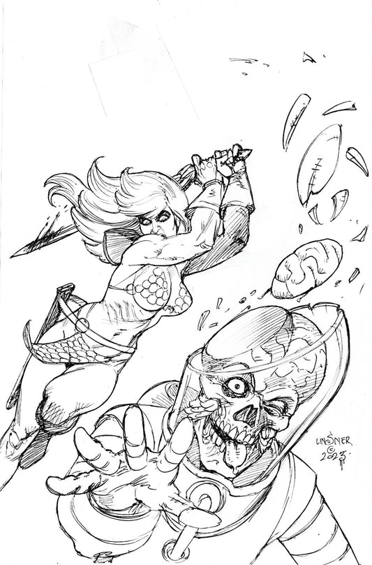 RED SONJA ATTACKS MARS #2 CVR I 20 COPY INCV LINSNER LINE AR