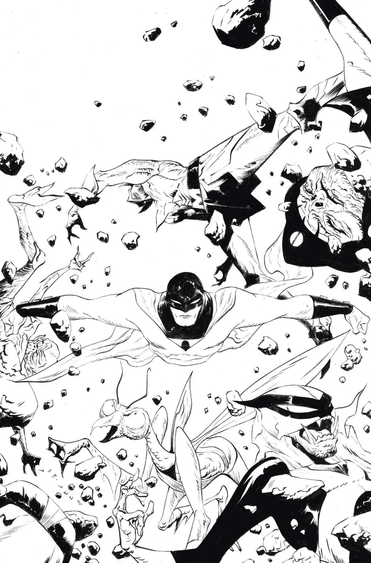 SPACE GHOST #12 CVR J 15 COPY INCV LEE LINE ART VIRGIN (C: 1