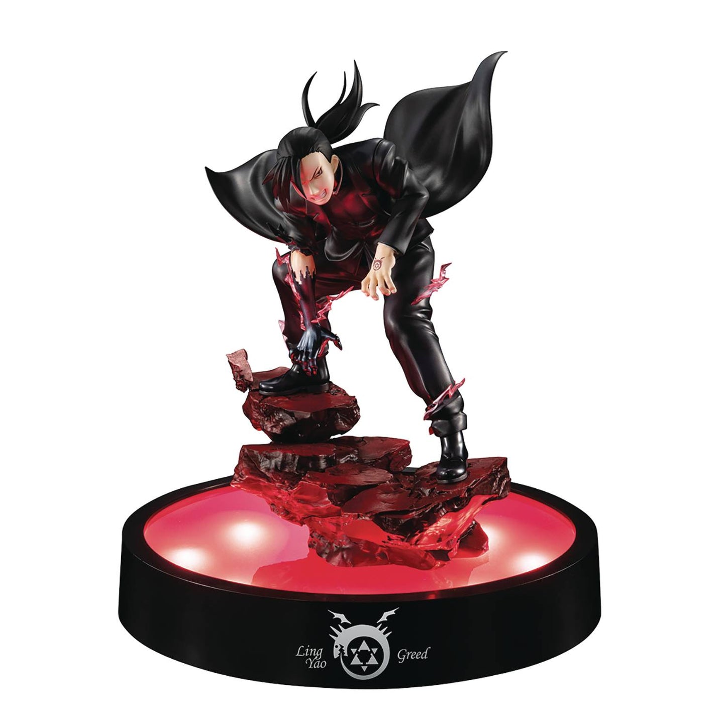 FMA BROTHERHOOD PRECIOUS GEM SER GREED PVC STATUE W/LED BASE