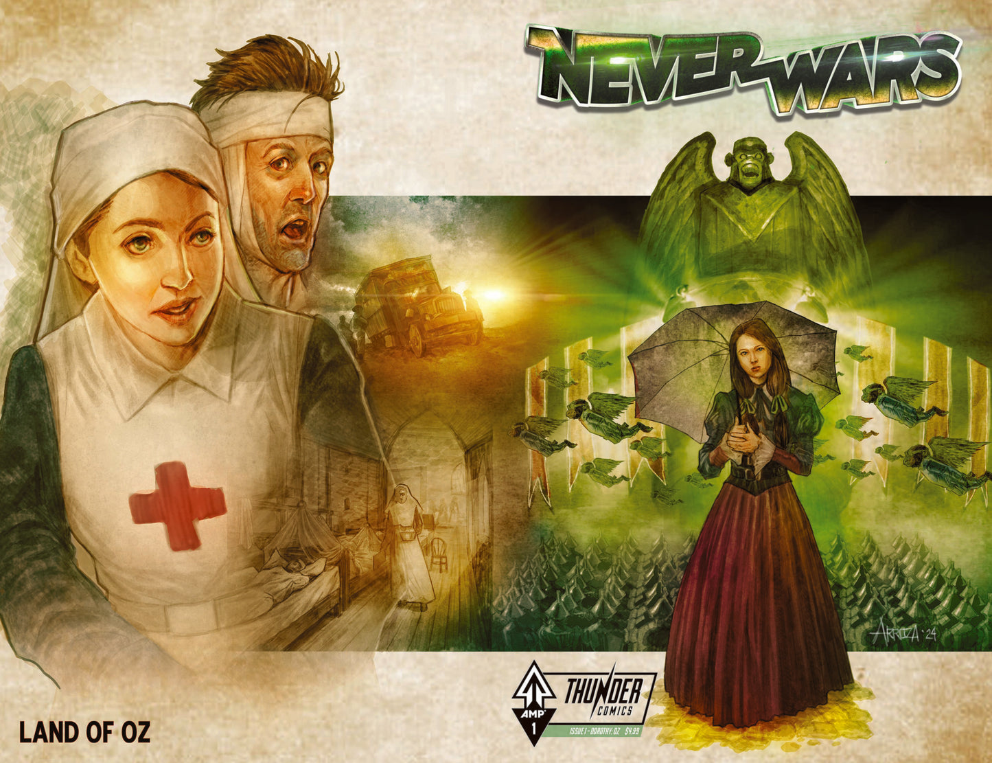 NEVERWARS #1 DOROTHY / OZ CVR B ARROZA WRAPAROUND