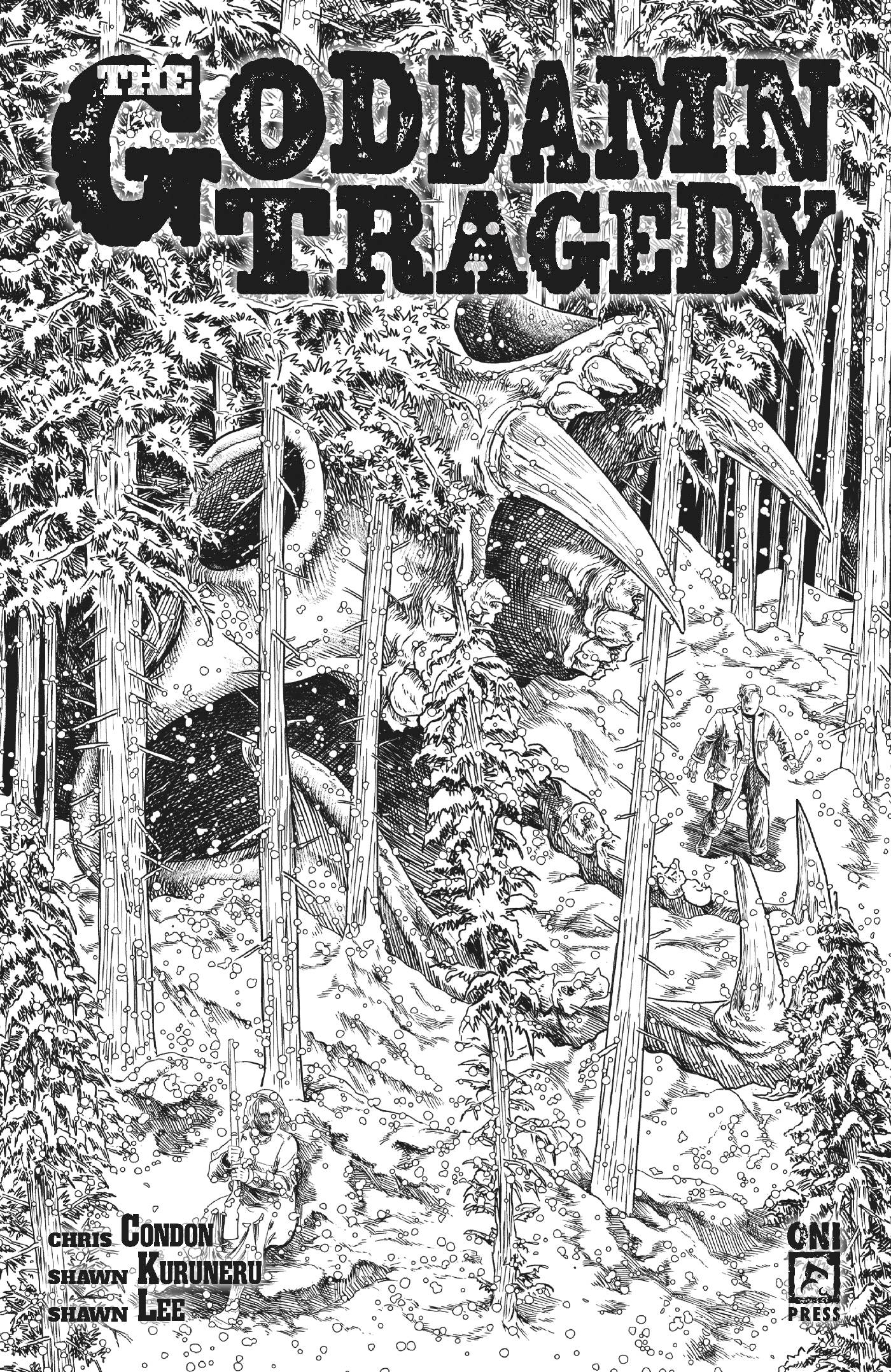 GODDAMN TRAGEDY #1 CVR F 10 COPY INCV CHA B&W (MR)