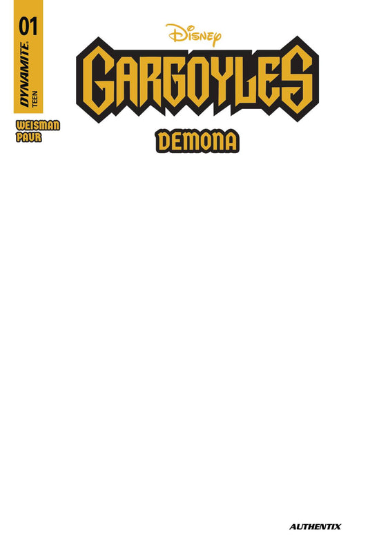 GARGOYLES DEMONA #1 CVR I BLANK AUTHENTIX (C: 1-0-0)