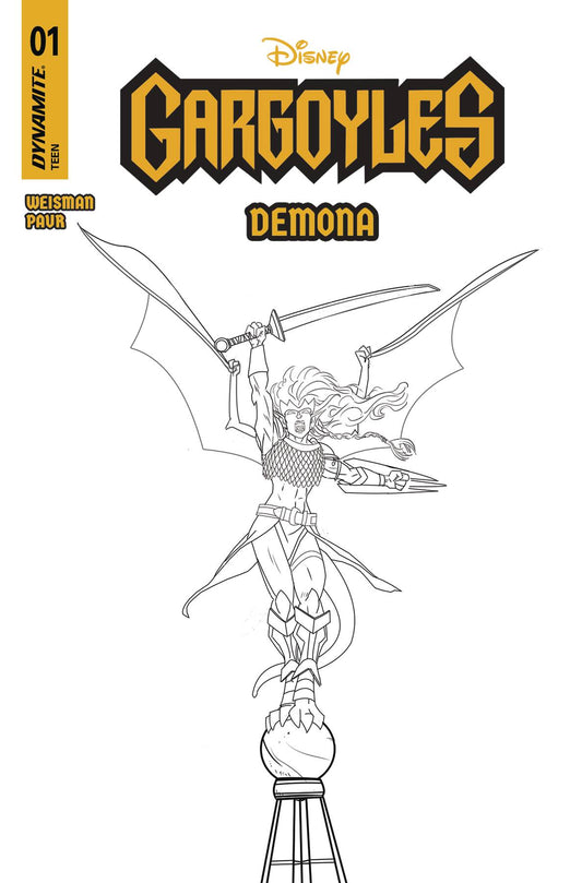 GARGOYLES DEMONA #1 CVR M 10 COPY INCV PAUR LINE ART (C: 1-1