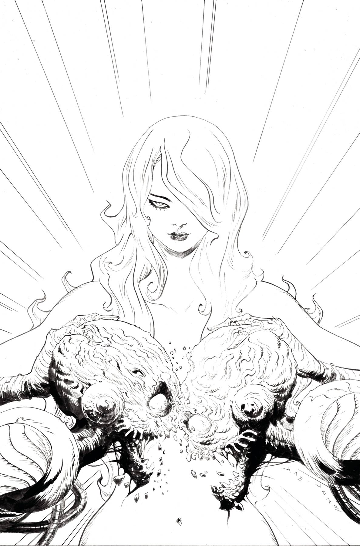 RED SONJA ATTACKS MARS #3 CVR G 15 COPY INCV LEE LINE ART VI
