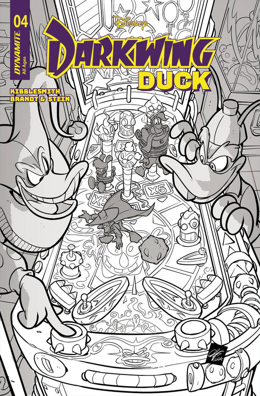 DARKWING DUCK #4 CVR H 10 COPY INCV CANGIALOSI LINE ART (C: