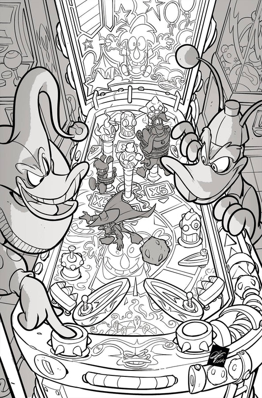 DARKWING DUCK #4 CVR K 15 COPY INCV CANGIALOSI LINE ART VIRG
