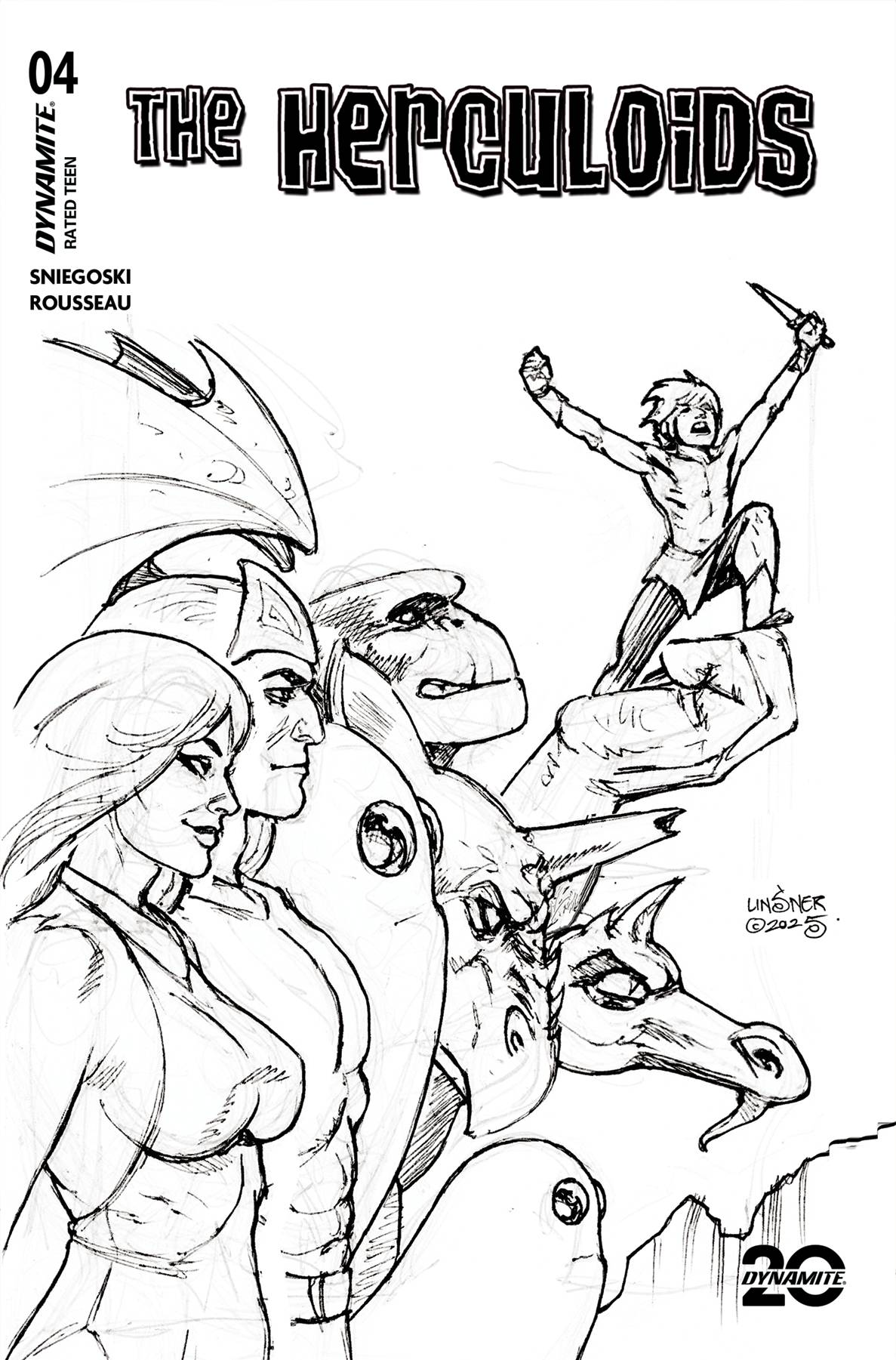 HERCULOIDS #4 CVR G 10 COPY INCV LINSNER LINE ART (C: 1-1-2)