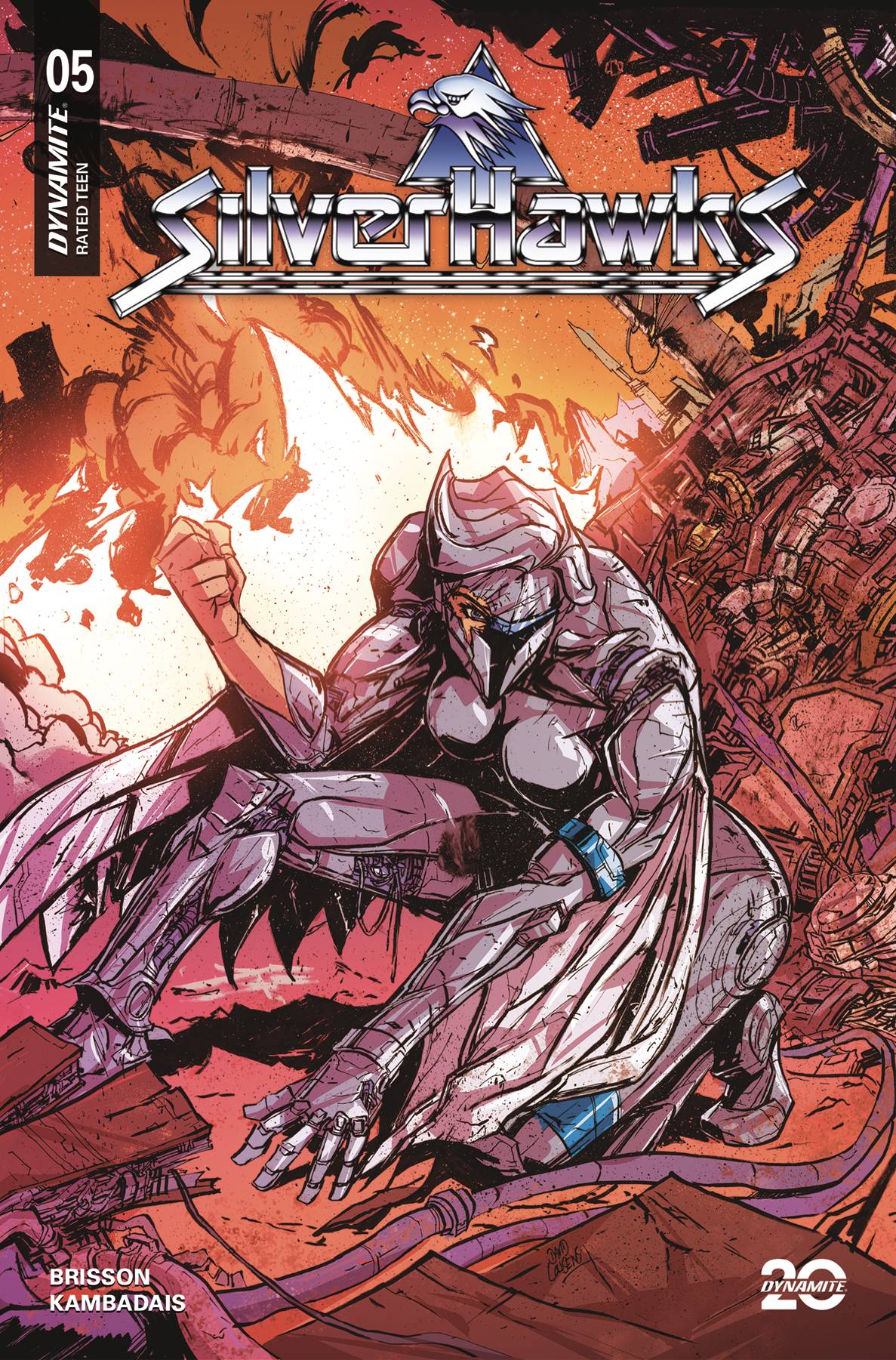 SILVERHAWKS #5 CVR J 10 COPY INCV COUSENS BATTLE DAMAGE ORIG