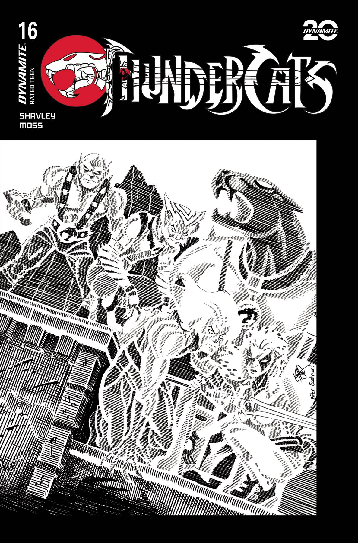 THUNDERCATS #16 CVR T 20 COPY INCV TMNT HOMAGE HAESER LINE A