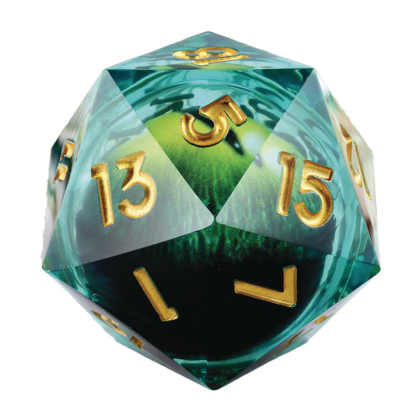 JUMBO D20 DRAGON EYE SPECIMEN DIE (NET) (C: 1-1-2)