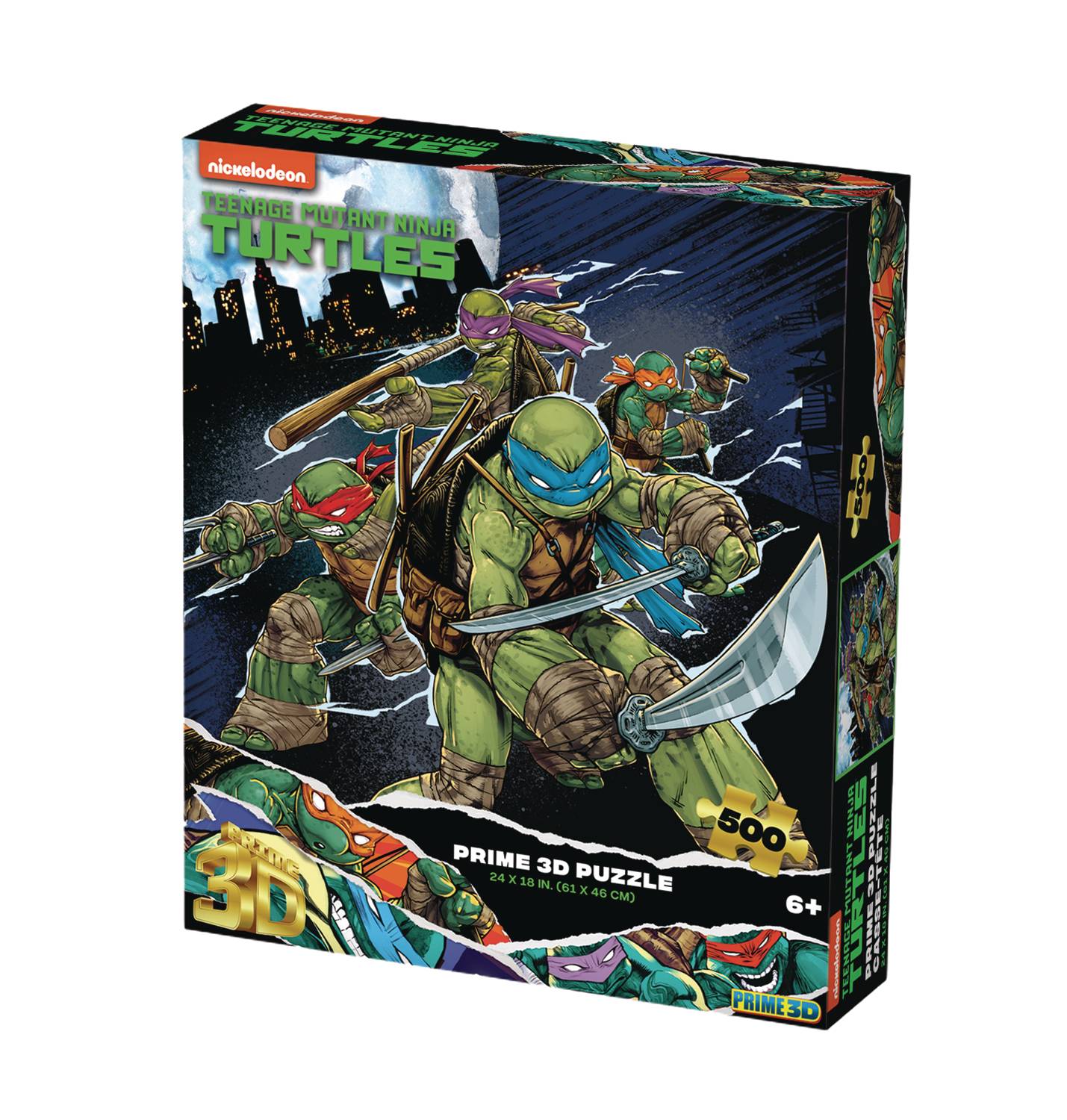 TMNT 500PC 24X18 3D PUZZLE (NET) (C: 1-1-2)