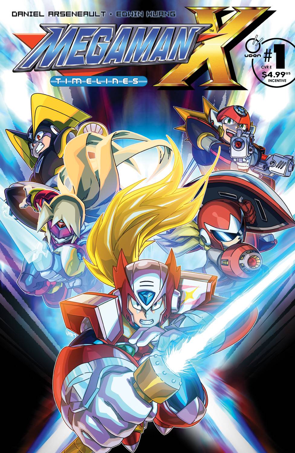 MEGA MAN X TIMELINES #1 CVR E 5 COPY INCV CHAMBA (C: 0-1-2)