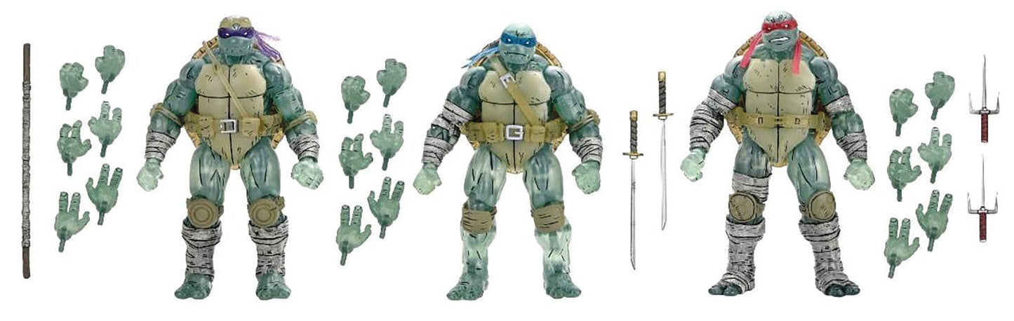 TMNT THE LAST RONIN GHOST BROTHERS 3-PACK 7IN AF (NET) (C: 1