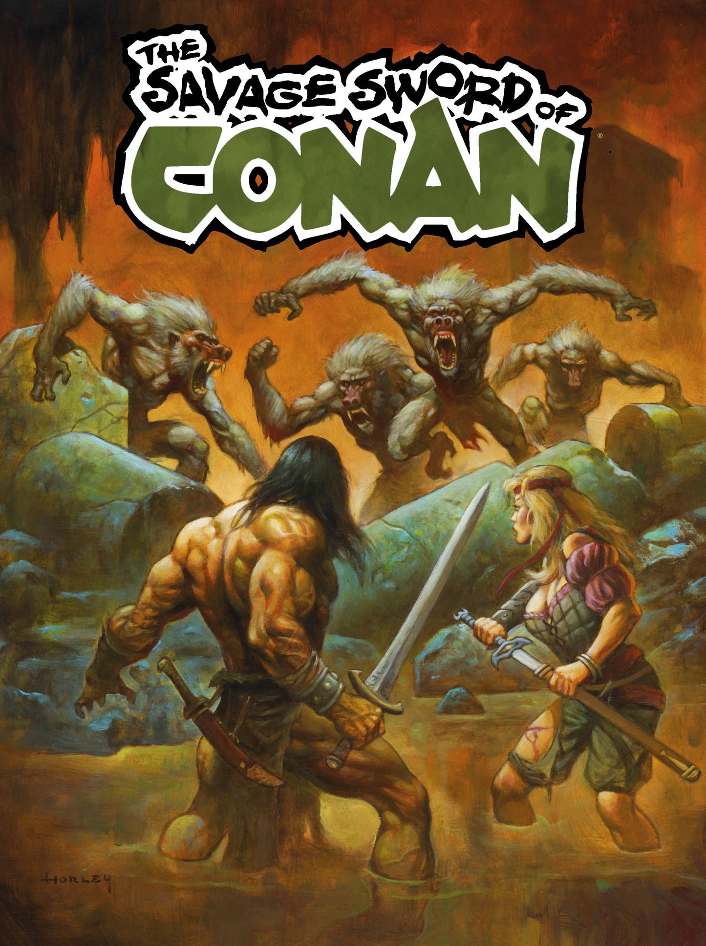 SAVAGE SWORD OF CONAN #9 CVR B HORLEY (MR)